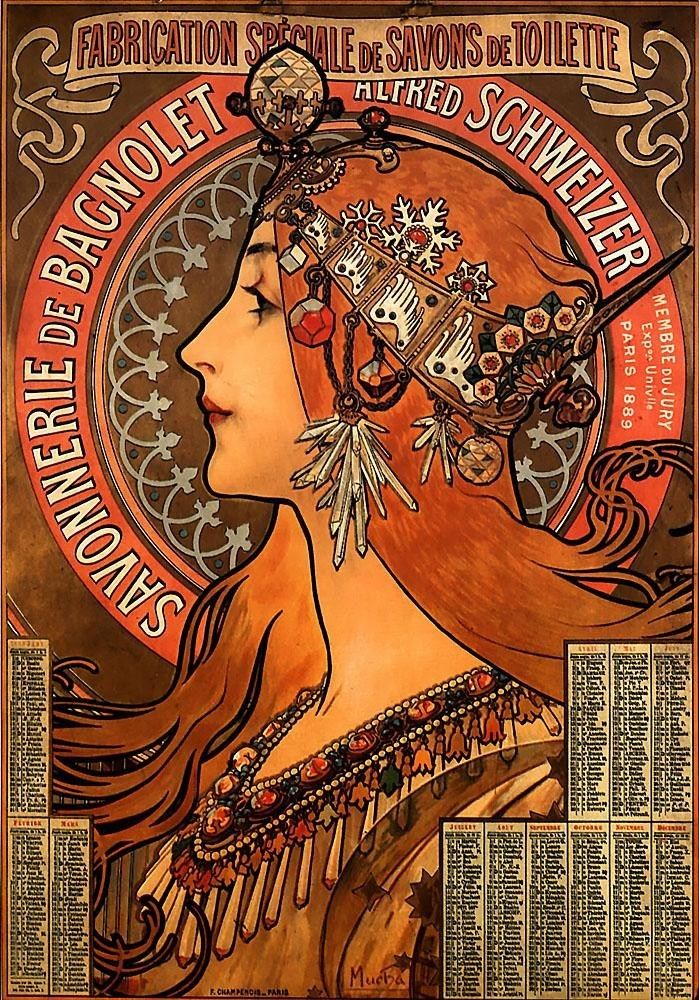 Alphonse Maria Mucha Savonnerie de Bagnolet